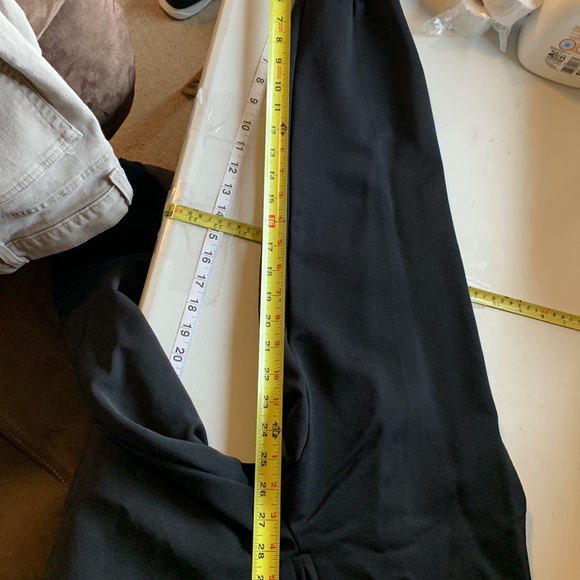 VTG 70 80s Ski Bib Overall Wool Blend Spandex Stirrup Jumpsuit Black Womens 6-8 - Picture 15 of 16